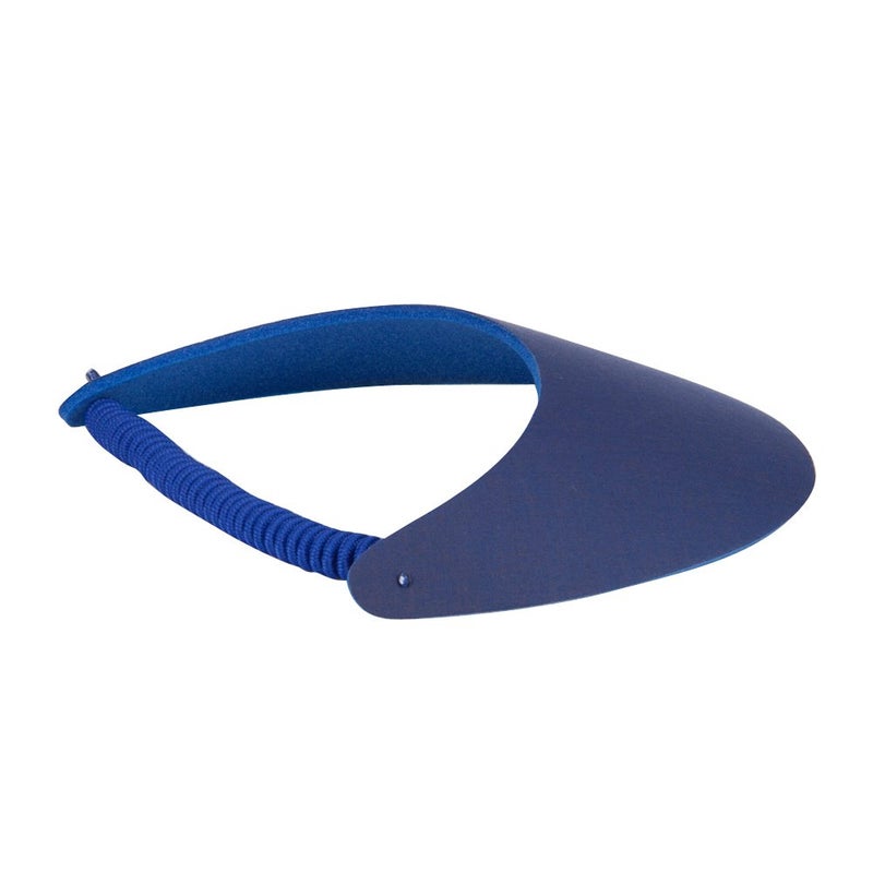 Otto Caps Fabric Foam Sun String Visor, Royal - Image 4